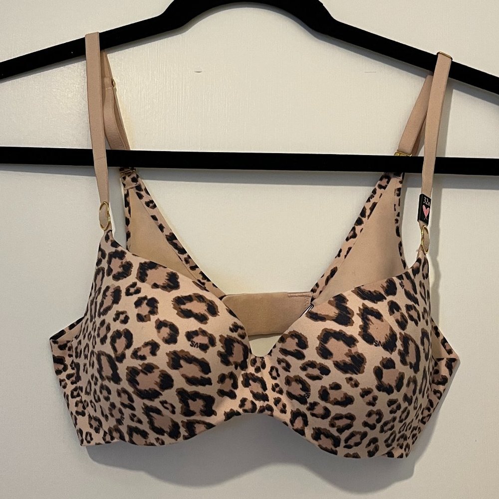 Victoria Secret Demi Bra in Nude Blush Leopard 32B